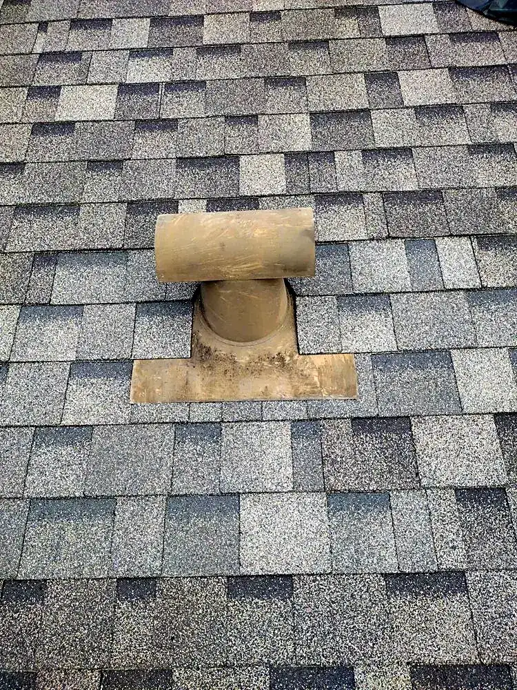 Finished shingle roof